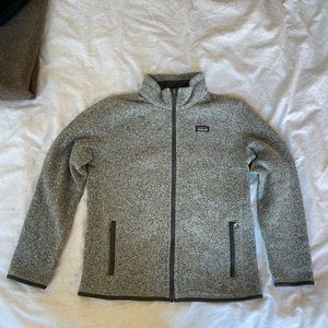 Patagonia youth kids Better Sweater, heather grey, XL 14